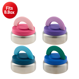 Avanti YumYum Insulated Food Jar 240ml stainless steel food jars with colourful carry handle lids, fits B.Box.