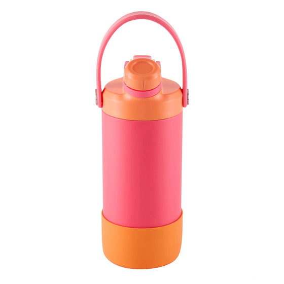 Avanti Yum Yum 2 Way Drinking Insulated Bottle 400ml - Melon/Orange