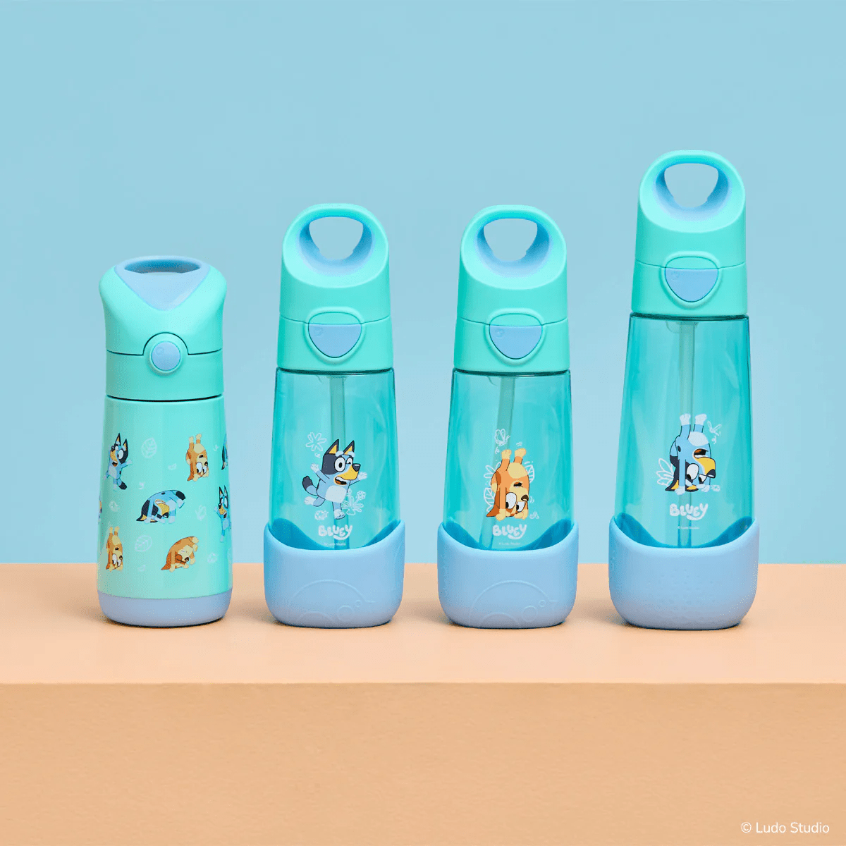 B.Box Tritan Drink Bottle 450ml - Bingo Bluey Playtime - BentoBliss