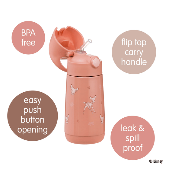 B.Box Insulated Drink Bottle 350ml - Bambi - BentoBliss