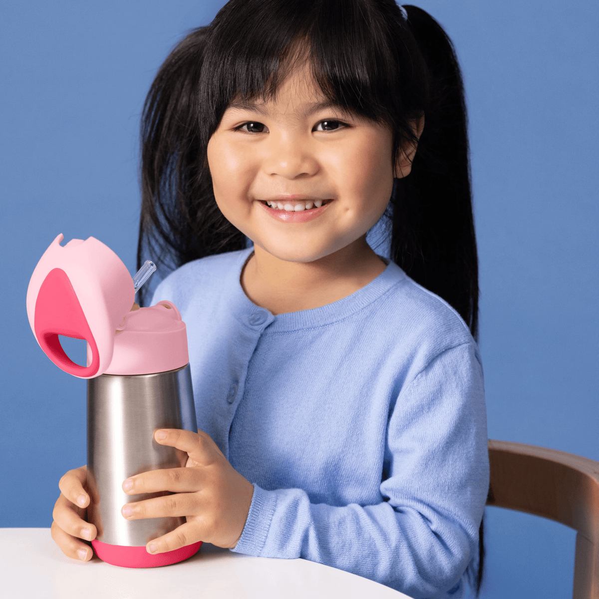B.Box Insulated Drink Bottle 350ml - Flamingo Fizz - BentoBliss