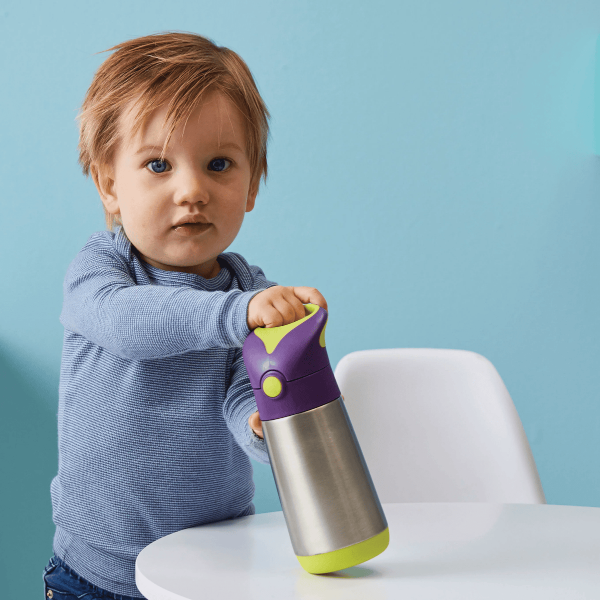 B.Box Insulated Drink Bottle 350ml - Lilac Pop - BentoBliss