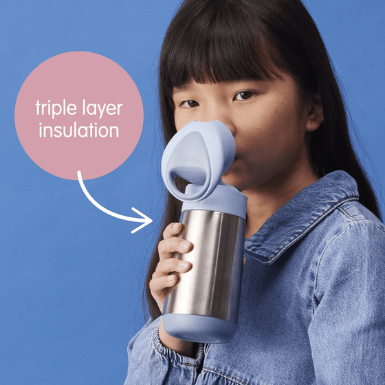 B.Box Insulated Drink Bottle 350ml - Midnight - BentoBliss