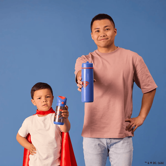 B.Box Insulated Drink Bottle 350ml - Superman - BentoBliss