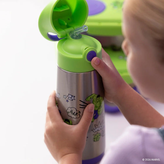 B.Box Insulated Drink Bottle 500ml - Hulk Marvel Hulk- BentoBliss