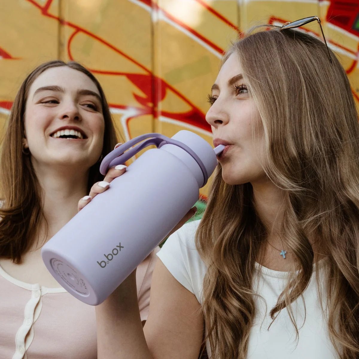 B.Box Insulated Flip Top Bottle 1L - Lilac Love Lilac Love- BentoBliss