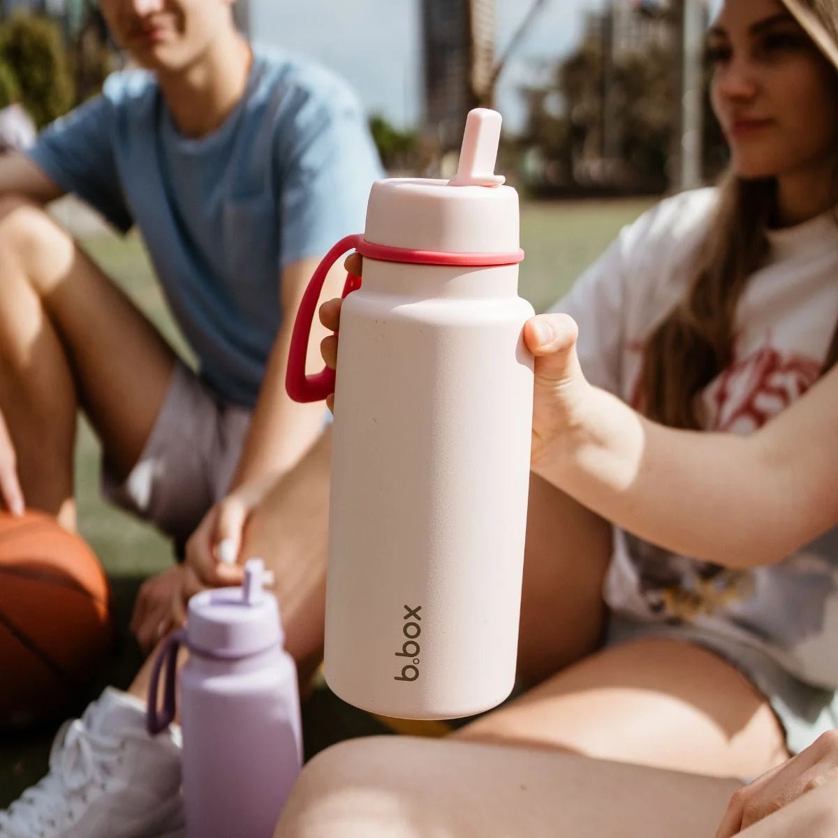 B.Box Insulated Flip Top Bottle 1L - Pink Paradise Pink Paradise- BentoBliss