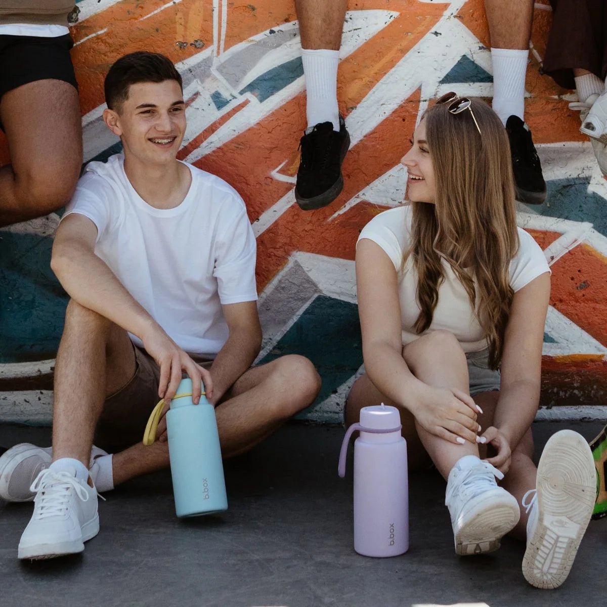 B.Box Insulated Flip Top Bottle 1L - Pool Side Pool Side- BentoBliss