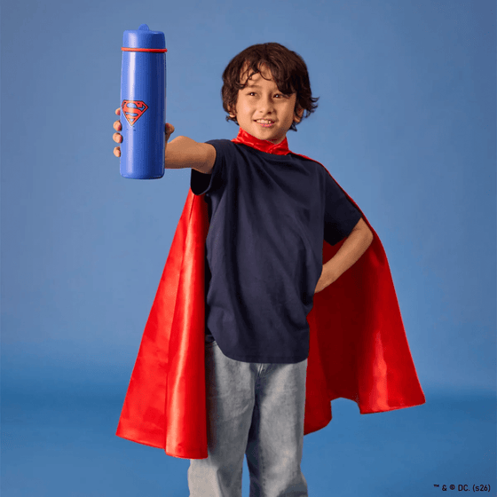 B.Box Insulated Flip Top Bottle 690ml - Superman - BentoBliss