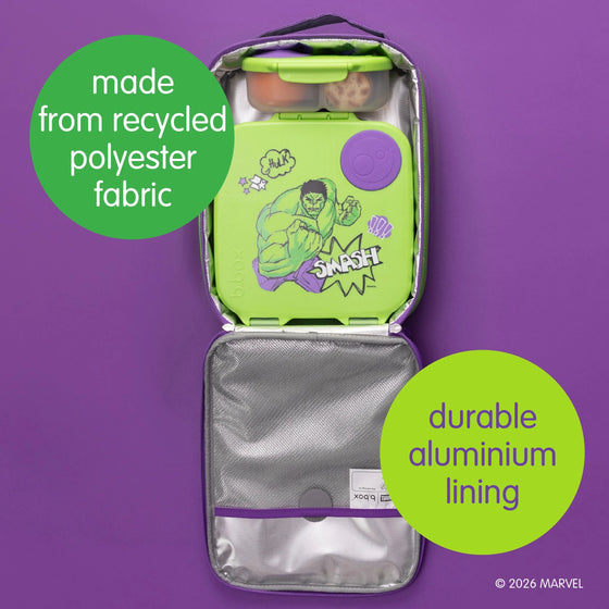 B.Box Insulated Lunchbag - Hulk Marvel Hulk- BentoBliss