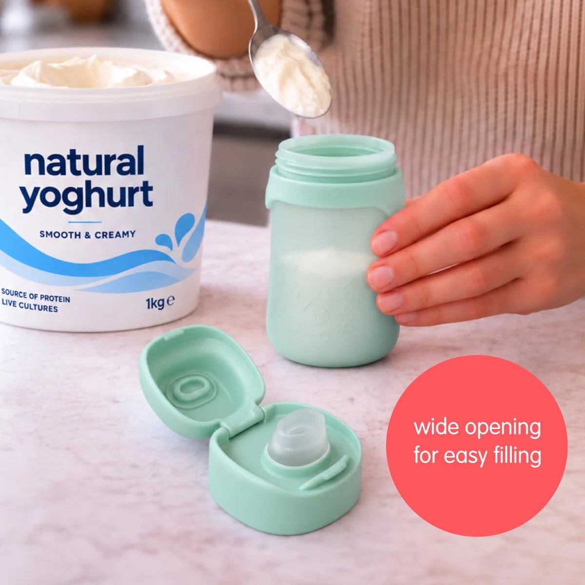 B.Box Reusable Yoghurt Pouch Forest- BentoBliss