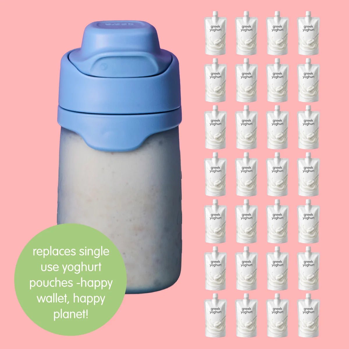 B.Box Reusable Yoghurt Pouch Ocean- BentoBliss
