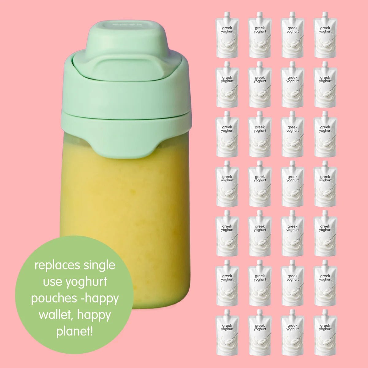 B.Box Reusable Yoghurt Pouch Forest- BentoBliss