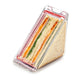 Joie Triangle Sandwich Container in Clear – Leak-Proof Silicone Seal for Kids School Lunches