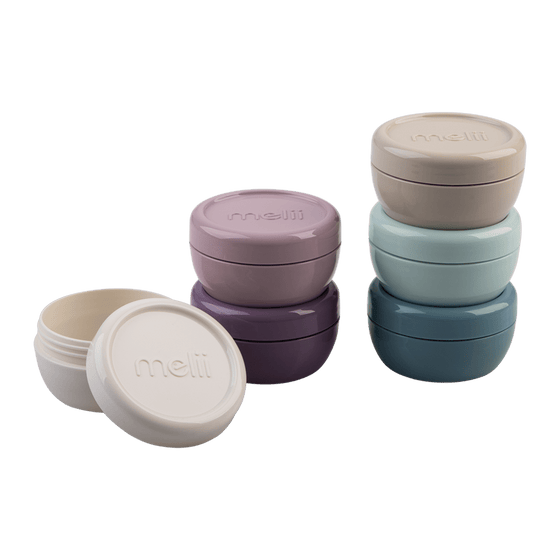 Melii Luxe Condiment Containers Set of 6 - Assorted Colours - BentoBliss