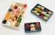 Melii Luxe Snackle box different sizes XL white colour, original blue colour and mini blue colour on white background.