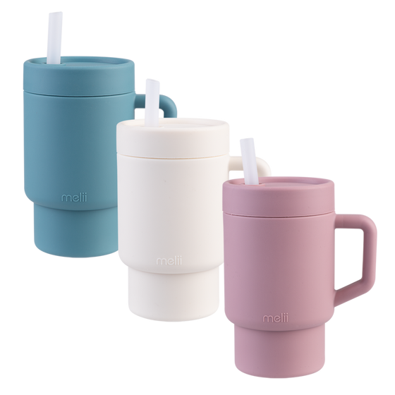 Melii Luxe Silicone Tumbler With Straw 265ml