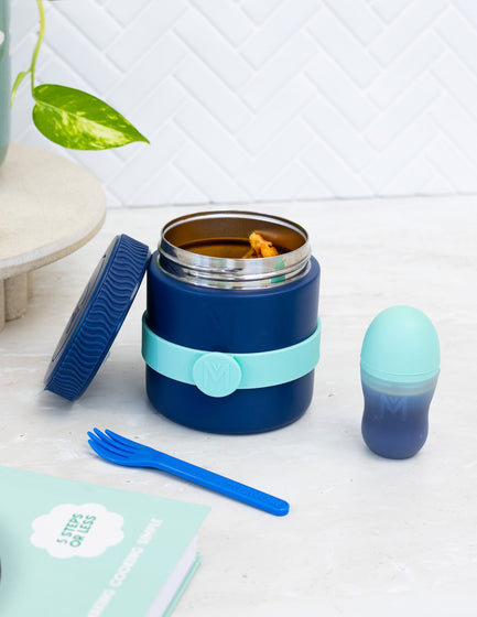 MontiiCo Insulated Food Jar - Navy portrait