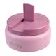 Oasis Insulated Food Flask 230ml Blush Pink – Front View with Built-In Upright Spoon