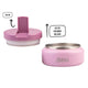 Oasis Insulated Food Flask 230ml Blush Pink – Quick-Release Lid and Built-In Spoon Feature