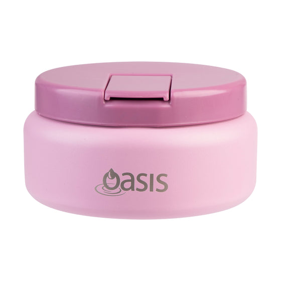 Oasis Insulated Food Flask 230ml in Blush Pink – Stainless Steel Kids School Lunch Thermos