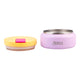 Oasis Insulated Food Flask 230ml Bubblegum Pink – Lid Separated Showing Stainless Steel Interior
