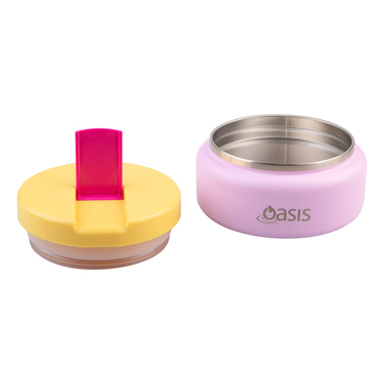 Oasis Insulated Food Flasks & Junior Drink Bottle - Bubblegum Pink