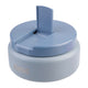 Oasis Insulated Food Flask 230ml Hazy Blue – Front View with Built-In Upright Spoon