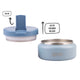 Oasis Insulated Food Flask 230ml Hazy Blue – Quick-Release Flip Lid and Stainless Steel Interior
