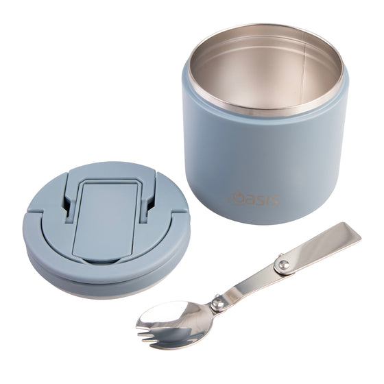 Oasis Insulated Food Flask 500ml - Hazy Blue