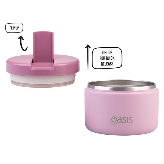 Oasis Insulated Food Flask 300ml - Blush