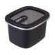 Oasis Microwave Safe Stainless Steel Rectangular Container 500ml Black- BentoBliss