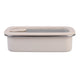 Oasis Microwave Safe Stainless Steel Rectangular Container 700ml Oat- BentoBliss