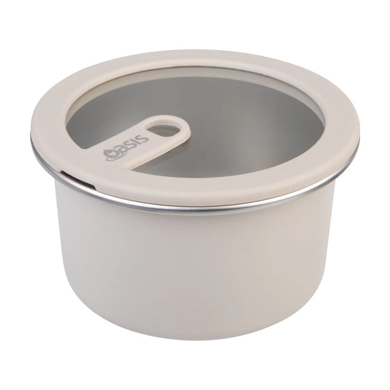 Oasis Microwave Safe Stainless Steel Container Bundle - Oat