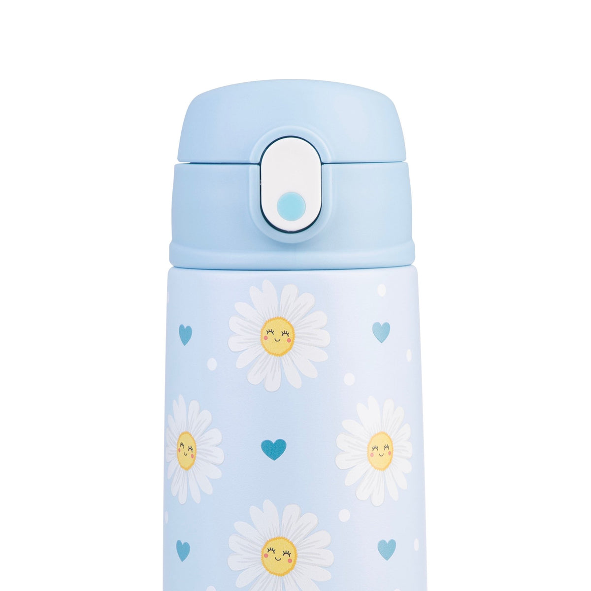 Oasis Stainless Steel Double Wall Insulated Kid's Drink Bottle W/Sipper Straw 550ML Daydream Daisies- BentoBliss