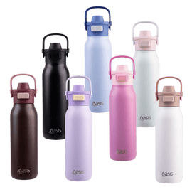 Oasis Verso Ceramic Lined Insulated Drink Bottle 750ml Berry Blast- BentoBliss