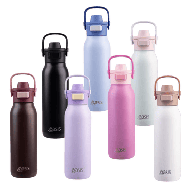 Oasis Verso Ceramic Lined Insulated Drink Bottle 750ml Berry Blast- BentoBliss