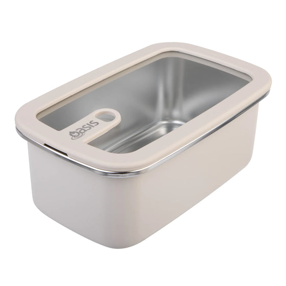 Oasis Microwave Safe Stainless Steel Container Bundle - Oat