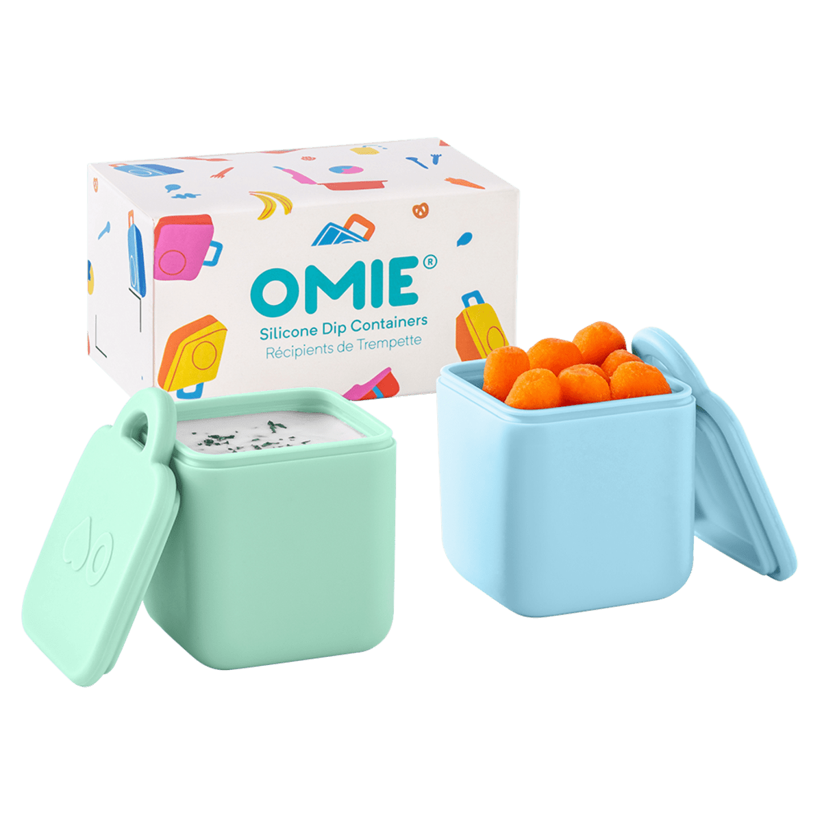 Omiedip Silicone Dip Containers Set 2 - BentoBliss