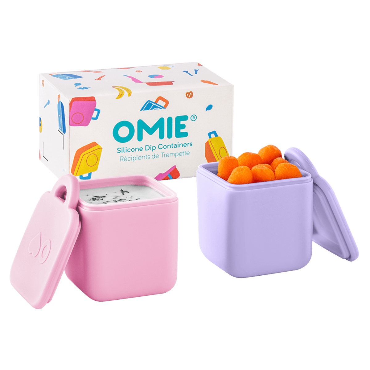 Omiedip Silicone Dip Containers Set 2 - BentoBliss