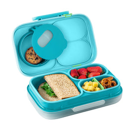 Omiebox Lite Kids Bento Lunchbox [PRE-ORDER, SHIPS FROM 1 NOV] Aqua Glacier- BentoBliss