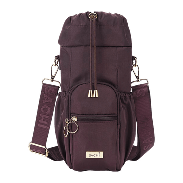 Sachi Crossbody Insulated Bottle Bag - Bordeaux - BentoBliss
