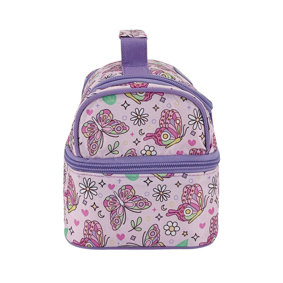 Sachi Insulated Double Decker Lunch Bag - Butterfly Bliss - BentoBliss