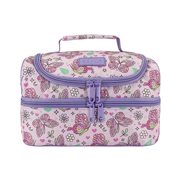 Sachi Insulated Double Decker Lunch Bag - Butterfly Bliss - BentoBliss