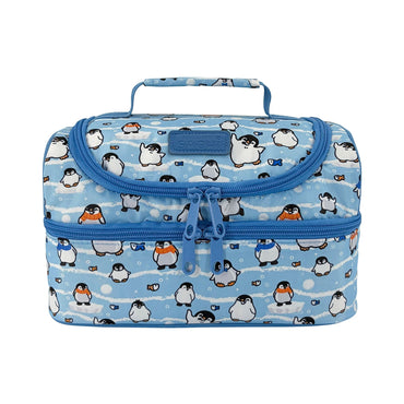 Sachi Insulated Double Decker Lunch Bag - Happy Penguins - BentoBliss