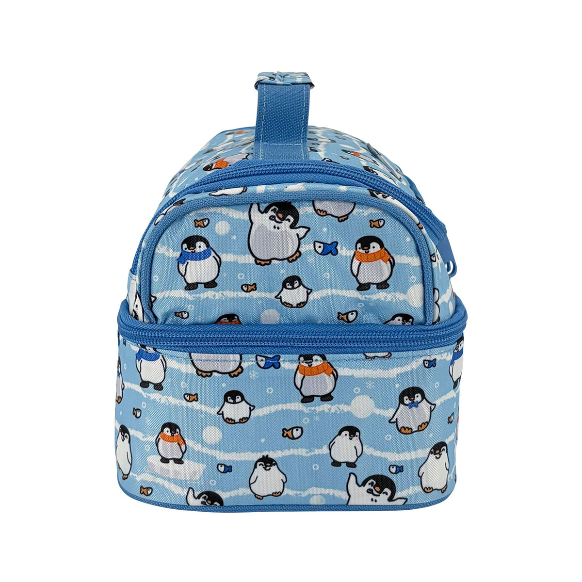 Sachi Insulated Double Decker Lunch Bag - Happy Penguins - BentoBliss