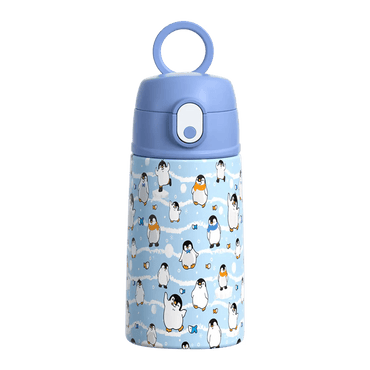 Sachi Insulated Double Decker Lunchbag and Drink Bottle - Happy Penguins - BentoBliss