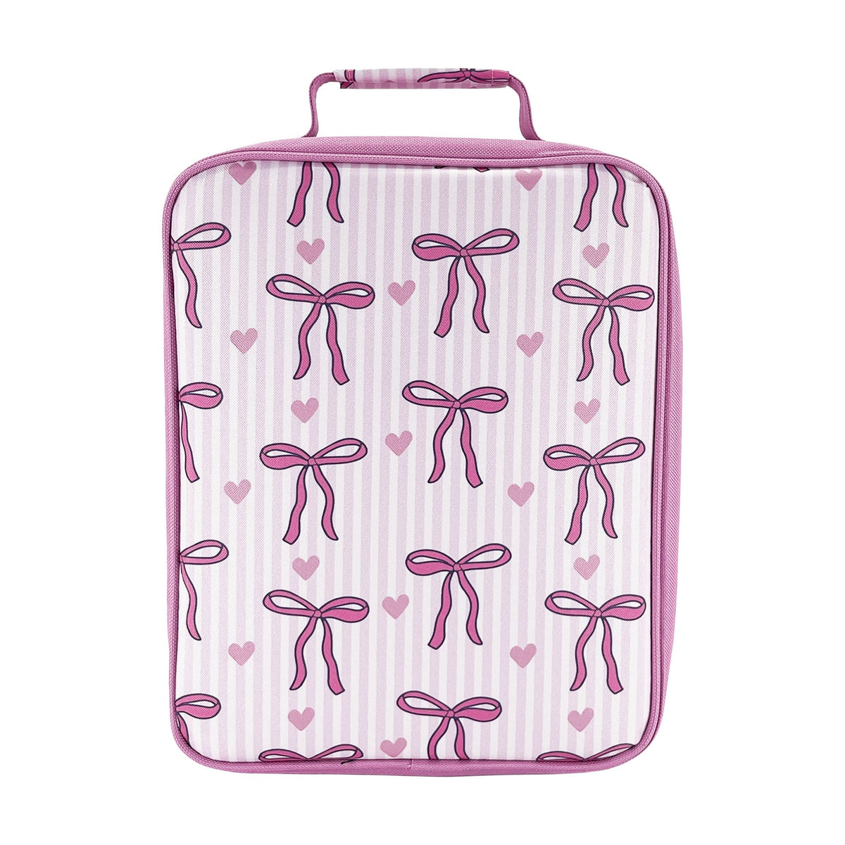 Sachi Insulated Lunch Bag XL & Bottle Bundle - Bows & Hearts - BentoBliss