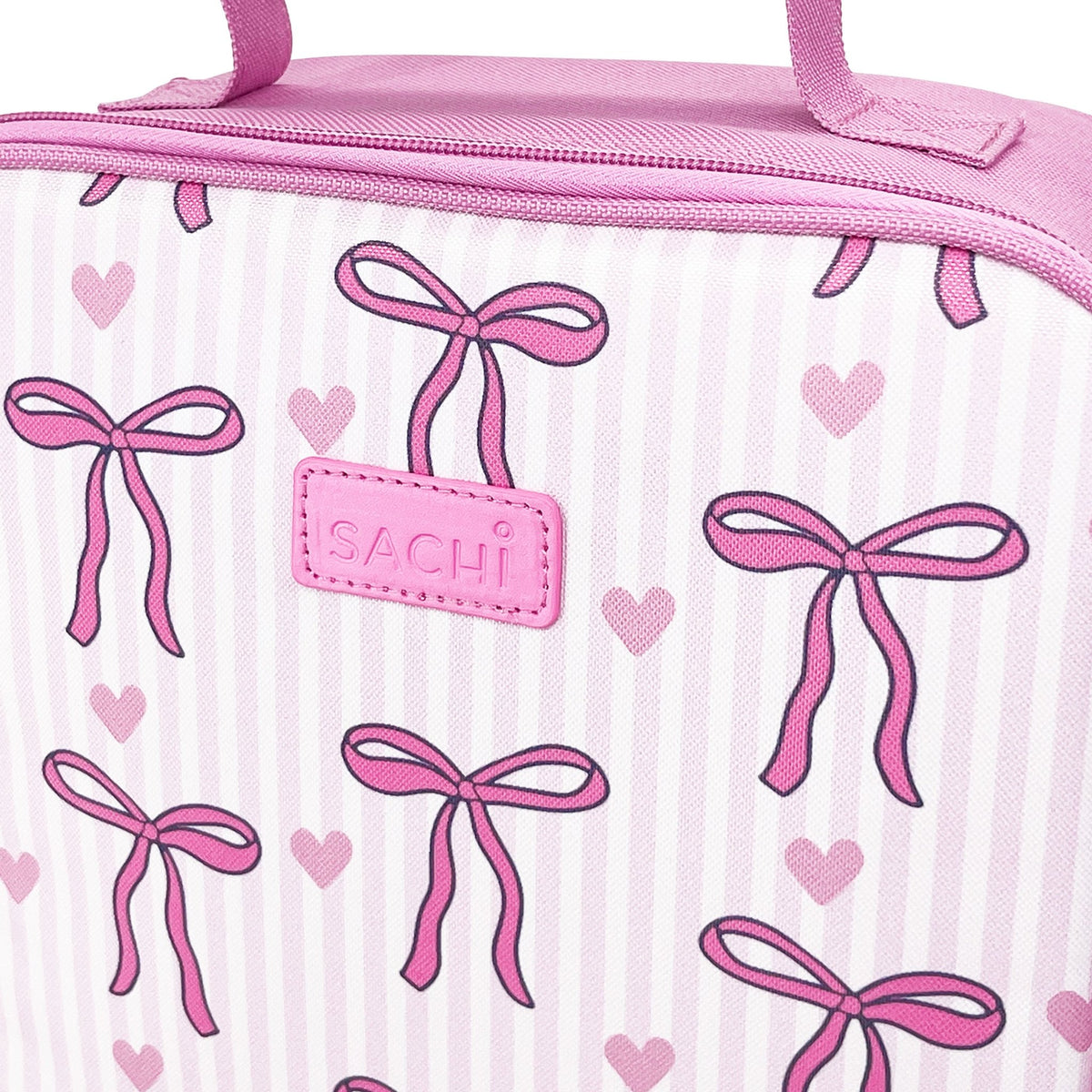 Sachi Insulated Lunch Bag XL & Bottle Bundle - Bows & Hearts - BentoBliss
