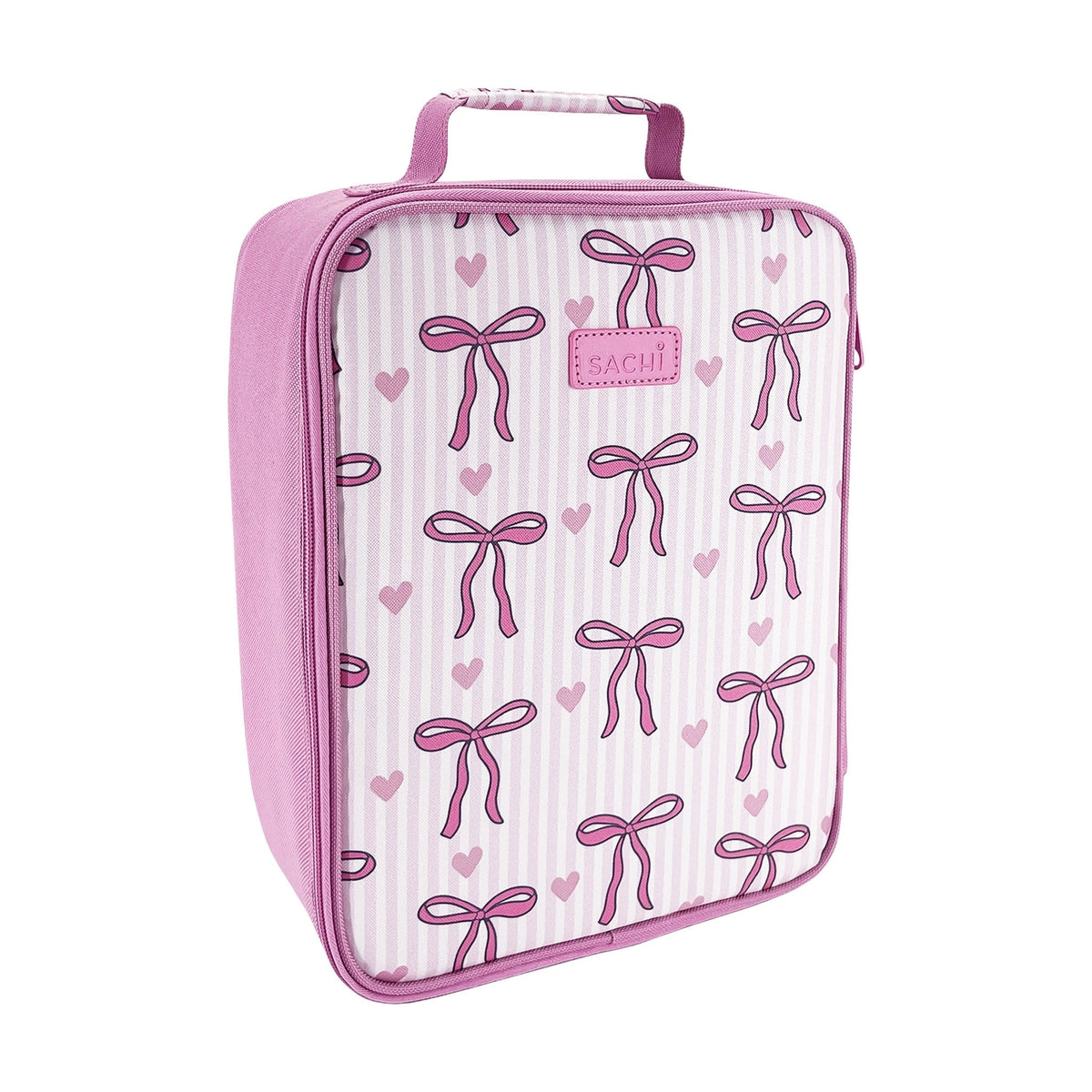 Sachi Insulated Lunch Bag XL & Bottle Bundle - Bows & Hearts - BentoBliss
